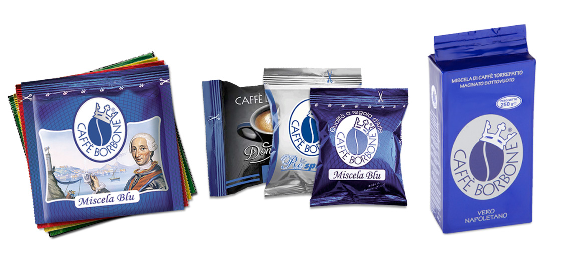 Caffè Borbone in cialde, capsule o in grani